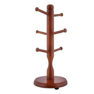 Amwares Mango Wood Glass Stand, 010008