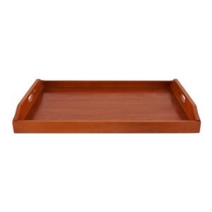Amwares Mango Wood Wooden Tray, Small, 12x8 Inches